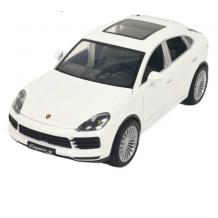 Метална кола с отварящи се врати капаци светлини и звуци Porsche Cayenne 1:24