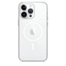 Силиконов калъф / гръб / Clear Case MagSafe за Apple iPhone 15 Pro Max (6.7) - прозрачен