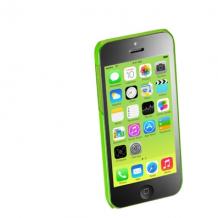 Заден предпазен твърд гръб / капак / Cellular Line за Apple iPhone 5C - зелен