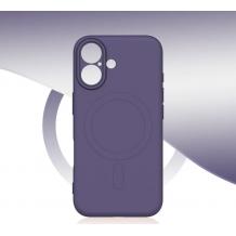 Луксозен гръб / кейс / Smooth Guard Silicone Case с безжично зареждане MagSafe за Apple iPhone 16 (6.1) - лилав