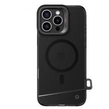 Оригинален удароустойчив гръб TPU кейс Youngkit Hidden Sand Series Case с безжично зареждане MagSafe за Apple iPhone 16 (6.1) - черен