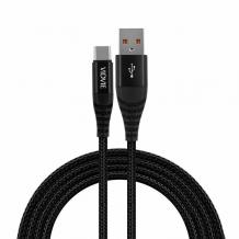 Кабел VIDVIE CB491 за зареждане и пренос на данни / USB to Type-C 2.4A 1.2m - черен