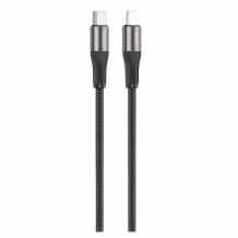 Кабел VIDVIE CB4038 за зареждане и пренос на данни / Type-C to Lightning 30W 2m - черен