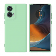 Силиконов калъф / кейс / Nano TPU за Motorola Moto G35 5G - мента гръб със защита за камерата