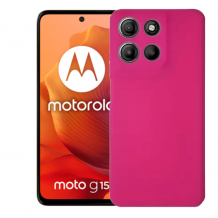 Силиконов калъф / кейс / Nano TPU за Motorola Moto G15 - цикламен гръб със защита за камерата