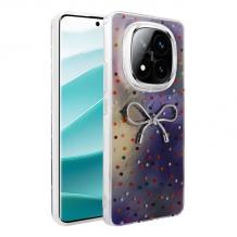 Луксозен силиконов калъф / гръб / TPU Ponti Case за Xiaomi Redmi Note 14 Pro - цветен с панделка