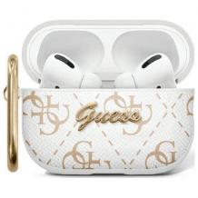 Оригинален калъф Guess за AirPods 3 слушалки - бял