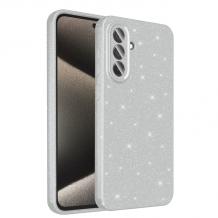 Луксозен силиконов калъф / кейс / Glitter Crystal Case TPU за Samsung Galaxy A56 5G - сребрист / брокат