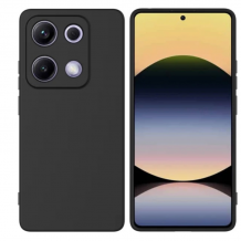 Силиконов калъф / гръб / TPU кейс за Xiaomi Redmi Note 14S - черен гръб със защита за камерата / мат