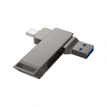 USB Flash памет Hoco UD15 32GB Dual USB-C + USB-A 3.2 - сива 