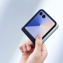 Оригинален кожен калъф Dux Ducis Bril Case за Samsung Galaxy Z Flip 7 - черен