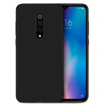 Силиконов калъф / гръб / TPU за Xiaomi Mi 9T - черен / carbon