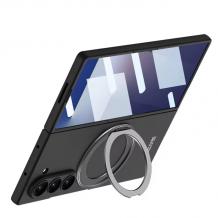 Луксозен гръб / кейс / Stylish Case с безжично зареждане MagSafe за Samsung Galaxy Z Fold 7 - черен