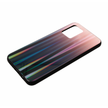 Луксозен стъклен твърд гръб Aurora за Samsung Galaxy S20 Ultra - преливащ / розово
