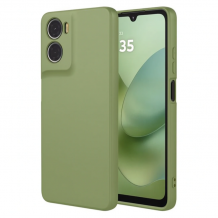 Силиконов калъф / кейс / Nano TPU за Motorola Moto G06 - зелен гръб със защита за камерата