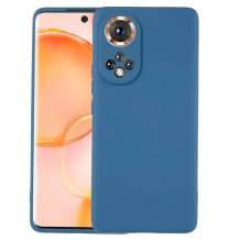 Силиконов калъф / кейс / Nano TPU за Huawei Nova 9 / Honor 50 - тъмносин гръб със защита за камерата