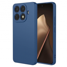 Силиконов калъф / кейс / Nano TPU за Xiaomi 15T Pro - тъмносин гръб със защита за камерата