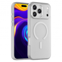 Луксозен гръб / кейс / Matte Case с безжично зареждане MagSafe за Apple iPhone 17 Pro Max - прозрачен 