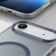 Луксозен гръб / кейс / Matte Case с безжично зареждане MagSafe за Apple iPhone 17 Air - син