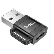 Адаптер за транфер на данни Hoco UA31D OTG от USB-A към USB-C - черен