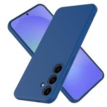 Силиконов калъф / кейс / Nano TPU за Samsung Galaxy A37 5G - тъмно син гръб със защита за камерата