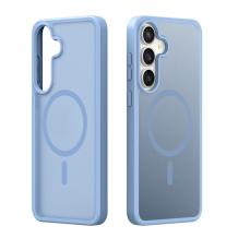 Луксозен гръб / кейс / Matte Case с безжично зареждане MagSafe за Samsung Galaxy S25 FE - светлосин