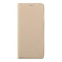 Кожен калъф Flip тефтер Magnet Book със стойка за Honor 600 lite - златист