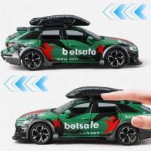 Метална кола с отварящи се врати капаци светлини и звуци Audi RS6 Avant 1:32 - Камуфлажна 