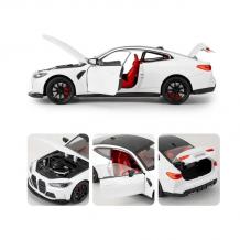 Метална кола с отварящи се врати и капаци светлини и звуци BMW M4 Coupe 1:24