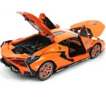 Метална кола с отварящи се врати капаци светлини и звуци Lamborghini Sian 1:24