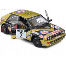Метална кола Lancia Delta HF Integrale Black #2 Y.Loubet / J.M.Andrie Adac Ra Solido 1/18