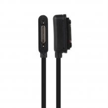 Магнитен USB кабел за Sony Xperia Z3/ Z3 Compact Tablet / Z2 / Z1 / Z / Z Ultra и Z1 Compact - черен