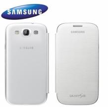 Оригинален кожен калъф Flip Cover за Samsung Galaxy S3 SIII i9300 - Бял