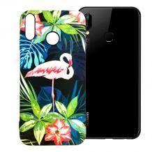 Силиконов калъф / гръб / TPU LUXO за Huawei Y6 2019 - розово фламинго