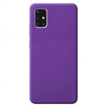 Луксозен силиконов калъф / гръб / Nano TPU за Samsung Galaxy A51 - тъмно лилав
