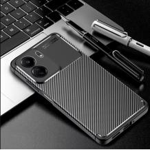 Луксозен силиконов калъф / кейс / TPU Auto Focus за Xiaomi Redmi 13C 4G - черен / Carbon