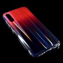 Силиконов калъф / гръб / TPU Rainbow за Huawei P30 Lite - преливащ / червен