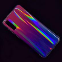 Силиконов калъф / гръб / TPU Rainbow за Samsung Galaxy A70 - преливащ / розово и лилаво