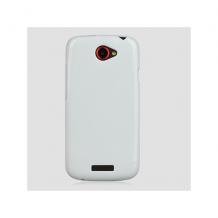 Силиконов ТПУ калъф за HTC One S - Бял