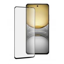 5D full cover Tempered glass Full Glue screen protector Realme 14X / Realme V60 Pro / Извит стъклен скрийн протектор с лепило от вътрешната страна за Realme 14X / Realme V60 Pro - черен кант
