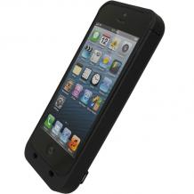 Заден капак / твърд гръб / батерия Power case за Apple iPhone 5 / 5S - 2500mAh / черен