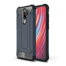 Силиконов гръб TPU Spigen Hybrid с твърда част за Xiaomi Redmi 9 - черен