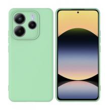 Силиконов калъф / кейс / Nano TPU за Xiaomi Redmi Note 14 5G - мента гръб със защита за камерата