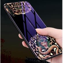 Луксозен стъклен твърд гръб за Xioami Redmi Note 8 Pro - дракон