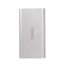 Външна батерия Power Bank REMAX 10000mAh за Samsung, Apple, LG, HTC, Sony, Nokia, BlackBerry, Huawei и др. - сива / два USB порта