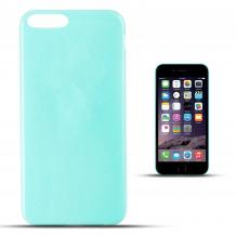 Ултра тънък силиконов калъф / гръб / TPU Ultra Thin Candy Case за Apple iPhone 7 Plus - син / брокат