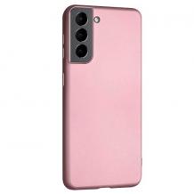 Силиконов калъф / гръб / TPU за Samsung Galaxy S21 - Rose Gold