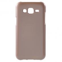 Луксозен силиконов калъф / гръб / TPU MERCURY i-Jelly Case Metallic Finish за Samsung Galaxy Grand Prime G530 - Rose Gold