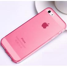 Ултра тънък силиконов калъф / гръб / TPU Ultra Thin за Apple iPhone 4 / iPhone 4S - розов