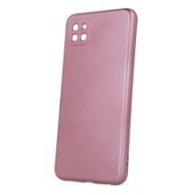 Силиконов калъф / гръб / TPU кейс Metallic Cover за Samsung Galaxy A22 4G - розов